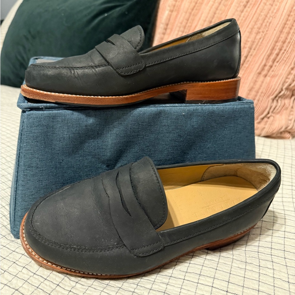 Handmade (Adelante) Black Leather Loafers size 7.5 - Picture 3 of 5